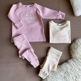 Big/Little Sister Personlaised Ribbed Set